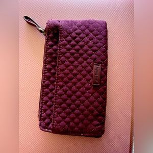 Vera Bradley purple ultimate card case